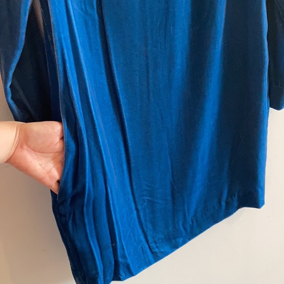 COS silk blend velvet long sleeve shift dress with pockets NWT - Picture 10 of 10